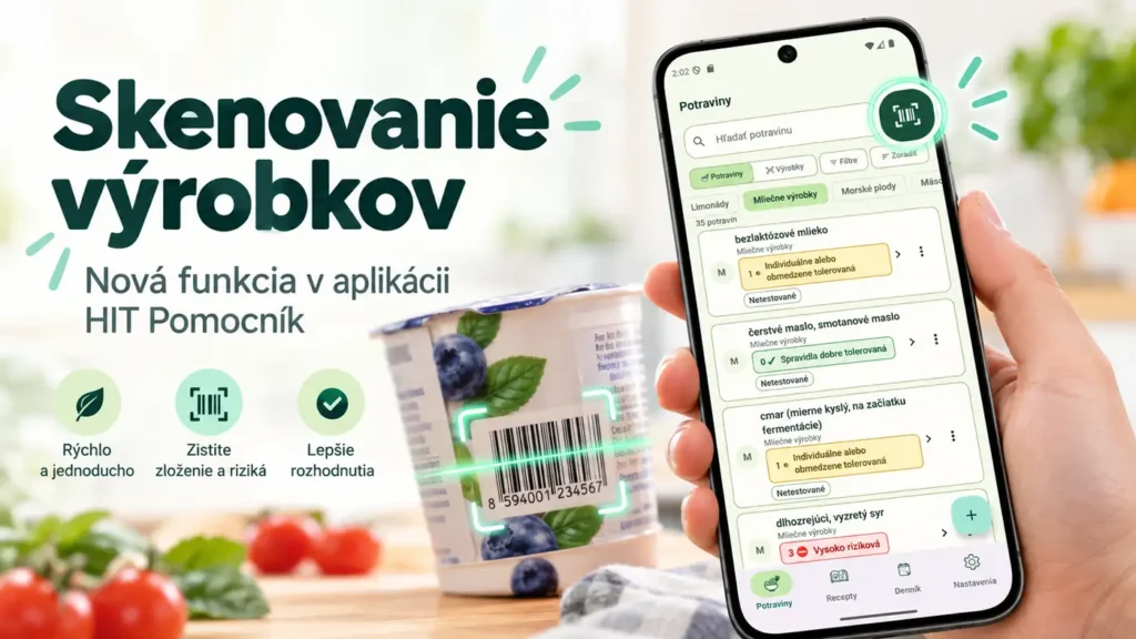 Skenovanie výrobkov v HIT Pomocník: rýchlejšia cesta od čiarového kódu až k Denníku